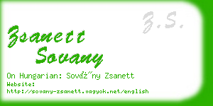 zsanett sovany business card